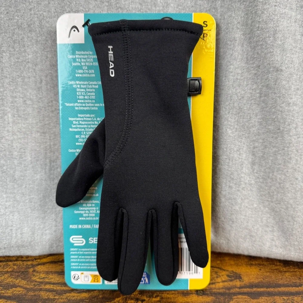 Head Gloves Womens  Size Small Black Winter Thermal Stretch Touchscreen NWT